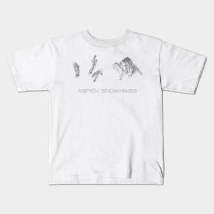 Aspen Snowmass Resorts Kids T-Shirt